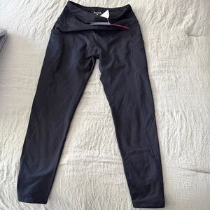 Baleaf Black High-Waist Performance Leggings with Pockets